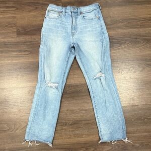 Madewell Light Blue Straight Leg Jeans